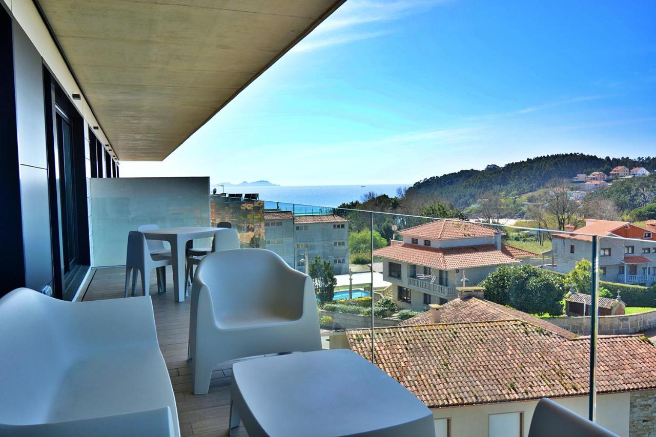 Precioso Apartamento Con Piscina En Sanxenxo Eksteriør bilde