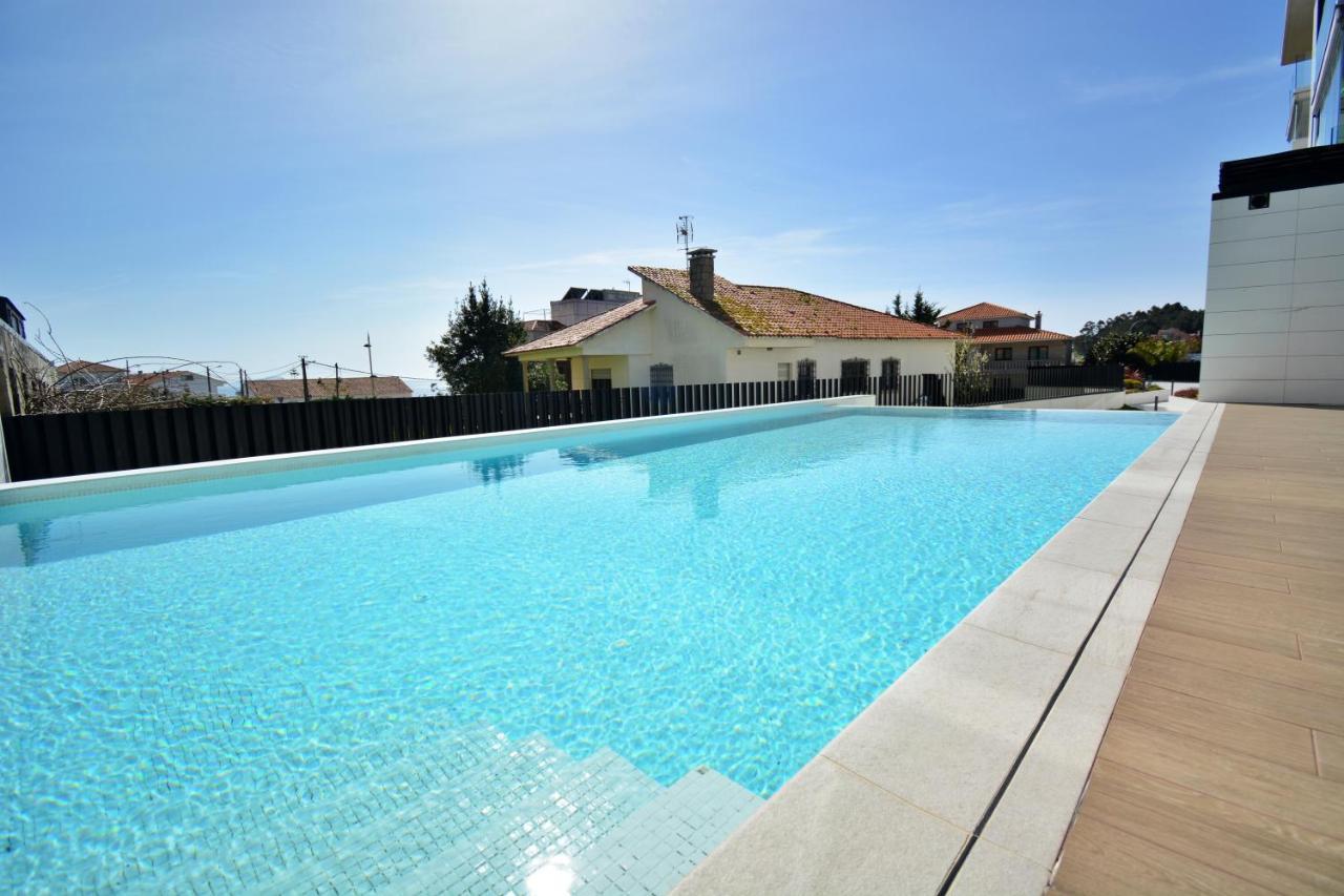 Precioso Apartamento Con Piscina En Sanxenxo Eksteriør bilde